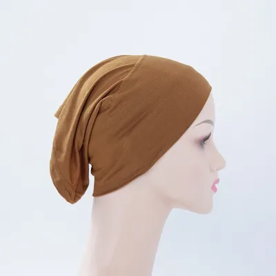 10cm Wide Brim Barrel Cap Beanie - Cotton Fashion OL Monochrome Hat