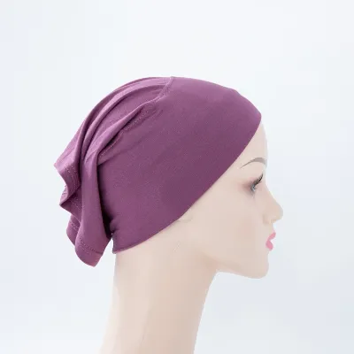 10cm Wide Brim Barrel Cap Beanie - Cotton Fashion OL Monochrome Hat