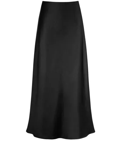 Summer Women Fashion Casual Silky Forging High Waist Fishtail Skirt