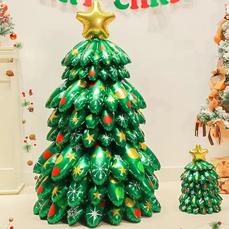Christmas Party Decoration Standing Christmas Tree Balloon Home Ornaments