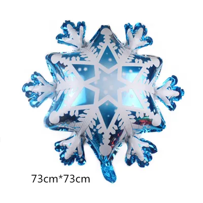 Christmas Snowflake Shaped Aluminum Film Balloon Decoration