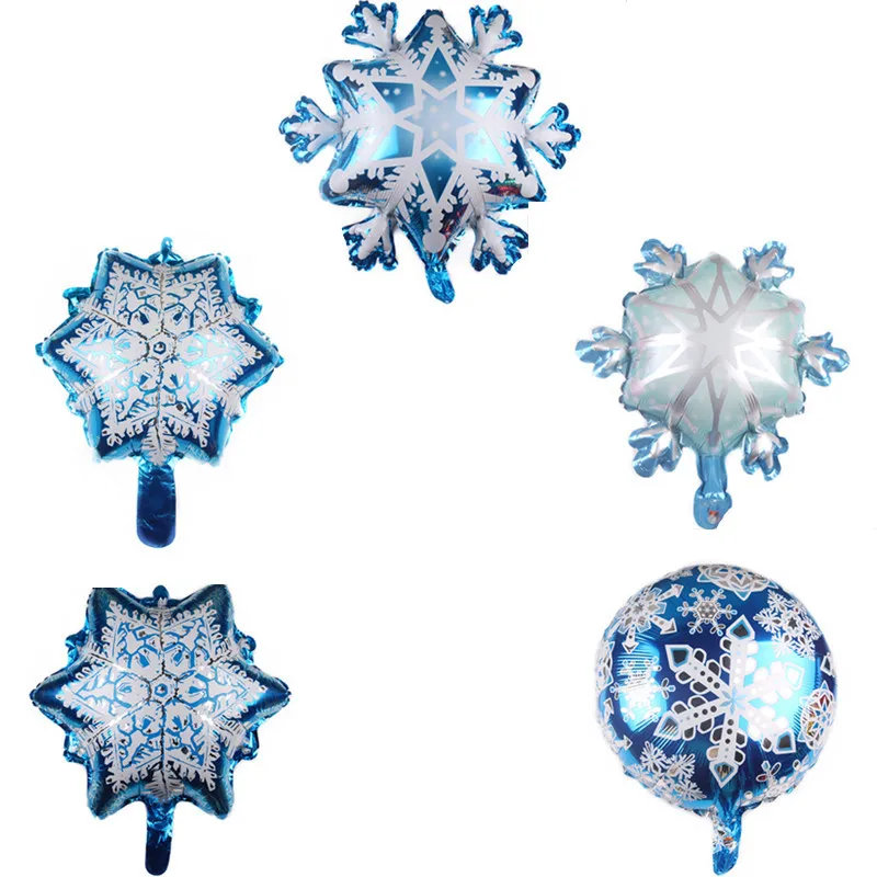 Christmas Snowflake Shaped Aluminum Film Balloon Decoration