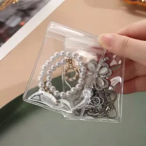 PVC Transparent Jewelry Packaging Self-Sealing Bag