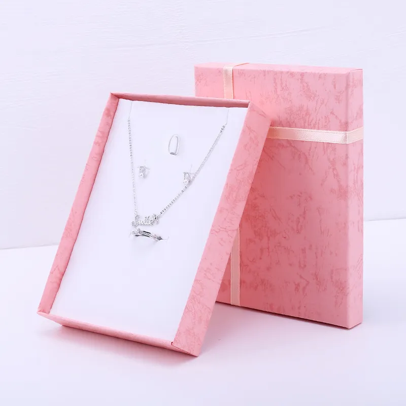Fashion Pattern Paper Jewelry Packaging Box 16x12x2.8 cm