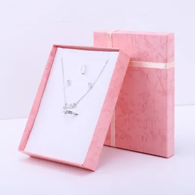 Fashion Pattern Paper Jewelry Packaging Box 16x12x2.8 cm
