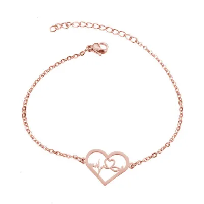 Women's Fashion Stainless Steel Hollow Butterfly Heart Bracelet Unisex Original Design