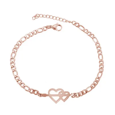 Women's Fashion Stainless Steel Hollow Butterfly Heart Bracelet Unisex Original Design
