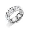 Silver-Double Row Zircon