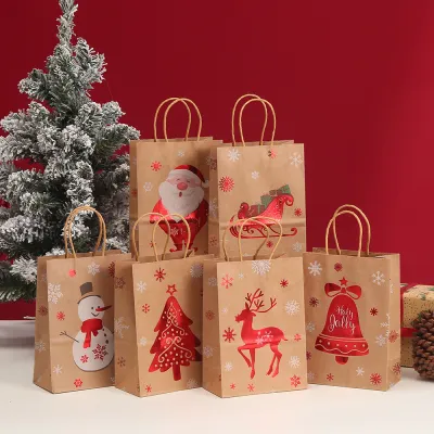 Christmas Fashion Printed Packaging Gift Paper Bag