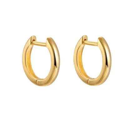 Women Fashion Simple Geometric Circle Straight Pin Ear Buckle