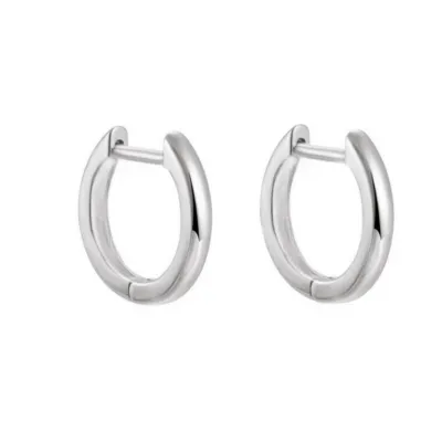 Women Fashion Simple Geometric Circle Straight Pin Ear Buckle