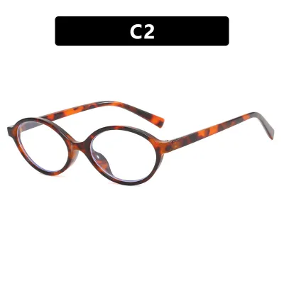 Women Oval Small Frame Sunglasses PC Frame AC Lens Personality Trend