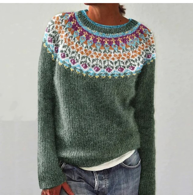 Wholesale Autumn And Winter Women Fashion Jacquard Round