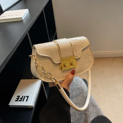 Fashionable Simple PU Underarm Small Square Bag