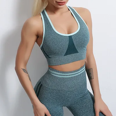 Women's Sleeveless Yoga Running Sports Set - Nylon Blend