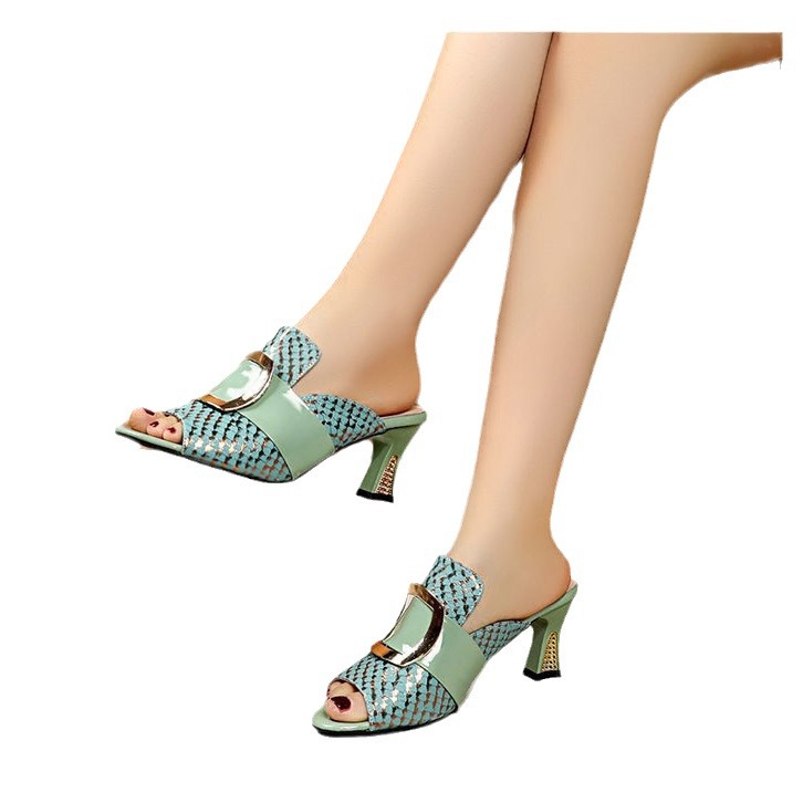 Wholesale Summer Women Fashion Plus Size Peep Toe High Heel