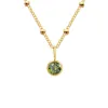 August Shallow Green-Gold