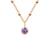 February Violet-Rose Gold