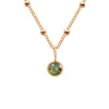 August Shallow Green-Rose Gold