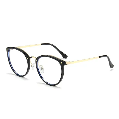 Simple Neutral Anti-Blue Round Oval Glasses Frame Accessories Sunglasses