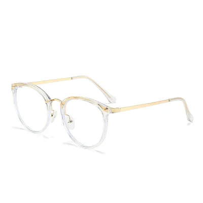 Simple Neutral Anti-Blue Round Oval Glasses Frame Accessories Sunglasses