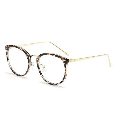Simple Neutral Anti-Blue Round Oval Glasses Frame Accessories Sunglasses