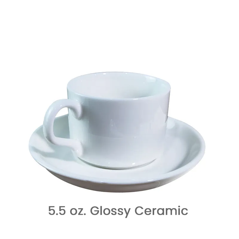 5.5 oz. Coffee Cup Custom Logo Ceramic Mug