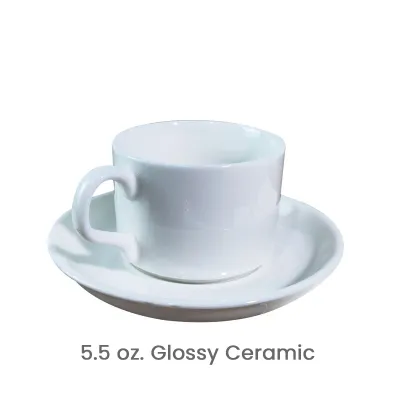 5.5 oz. Coffee Cup Custom Logo Ceramic Mug