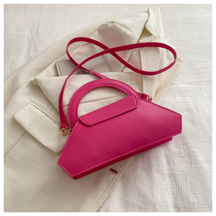 Wholesale Women Fashion Solid Color PU Ring Handle Shoulder Bag