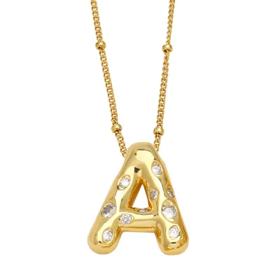 Women Fashion 26 English Alphabet Pendant Necklace