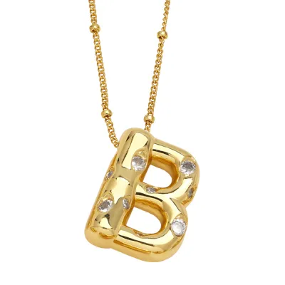 Women Fashion 26 English Alphabet Pendant Necklace
