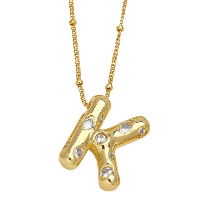Women Fashion 26 English Alphabet Pendant Necklace