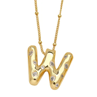 Women Fashion 26 English Alphabet Pendant Necklace