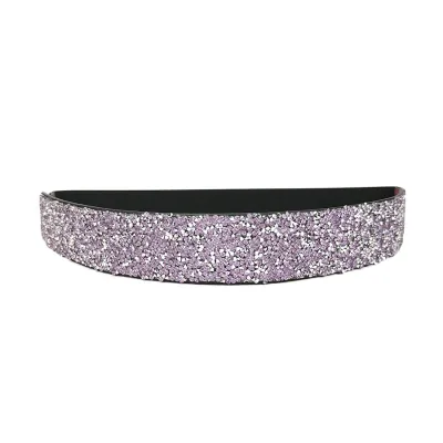 Women Fashion Full Diamond Elastic Wide Belt with Alloy Buckle