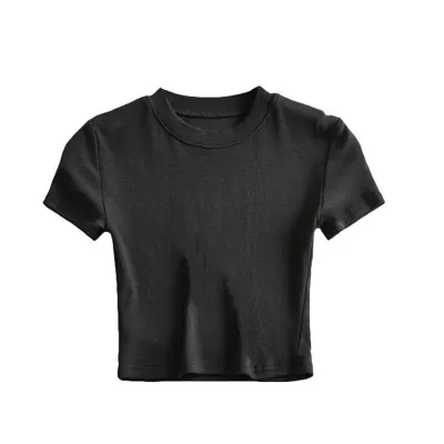 Summer Stretch Crop Top T-Shirt