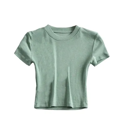 Summer Stretch Crop Top T-Shirt
