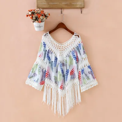 Bohemian Women Fashion Fringed Cotton Cover-Ups