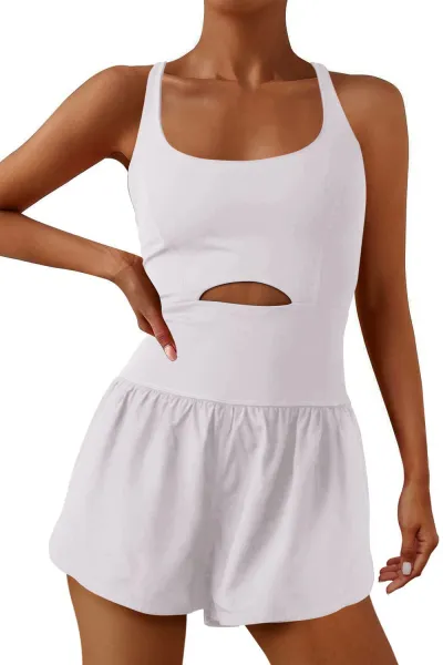 Athleisure Summer Women Fashion Sexy Solid Color Sling Rompers