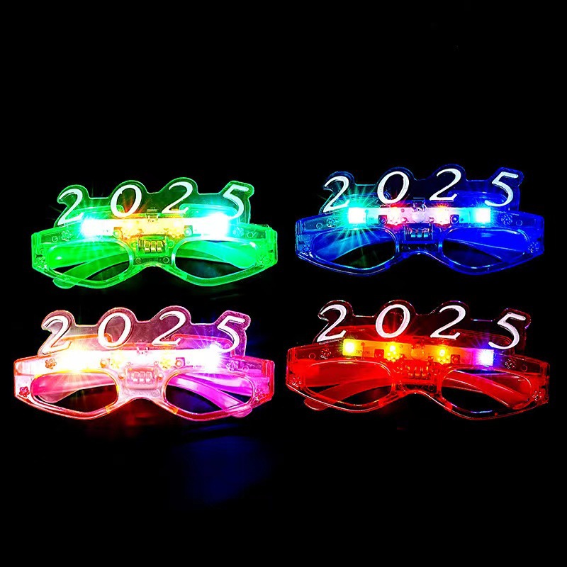 Wholesale 2025 New Year Led Luminous Digital Glasses
