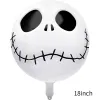 18 Inch White Skull Ball