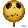 18 Inch Gold Skull Ball