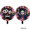 18 Inch Skull Floral Ball