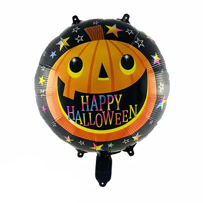18 Inch Halloween Witch Pumpkin Skull Aluminum Film Balloon Decoration 50-Pack