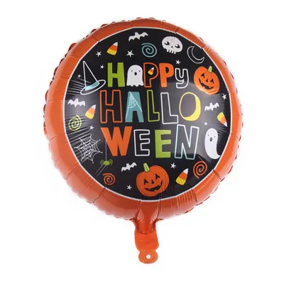 18 Inch Halloween Witch Pumpkin Skull Aluminum Film Balloon Decoration 50-Pack