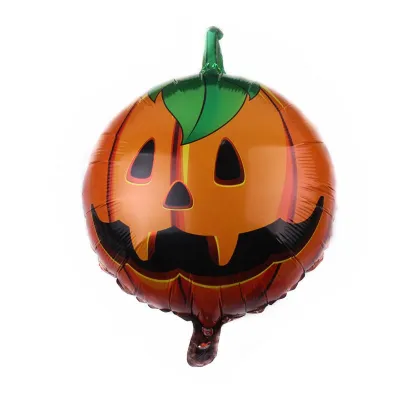 18 Inch Halloween Witch Pumpkin Skull Aluminum Film Balloon Decoration 50-Pack