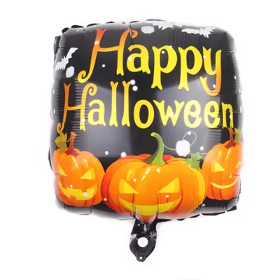 18 Inch Halloween Witch Pumpkin Skull Aluminum Film Balloon Decoration 50-Pack