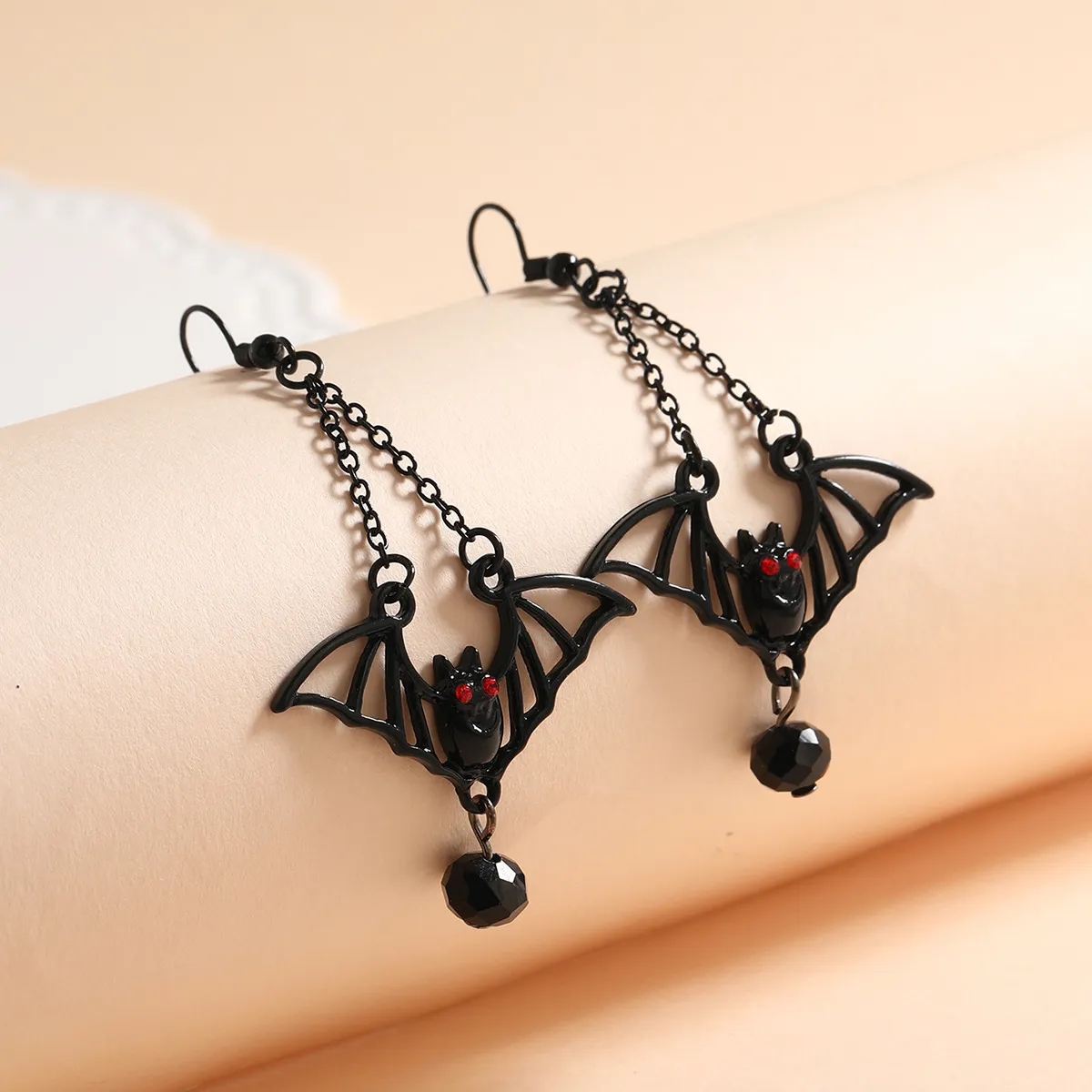 Gothic Creative Exaggerated Halloween Bat Earrings