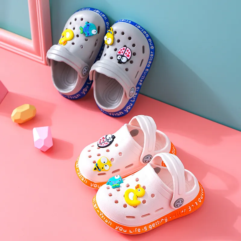 Children Fashion Solid Color Hollow EVA Sandals for Boys Kids