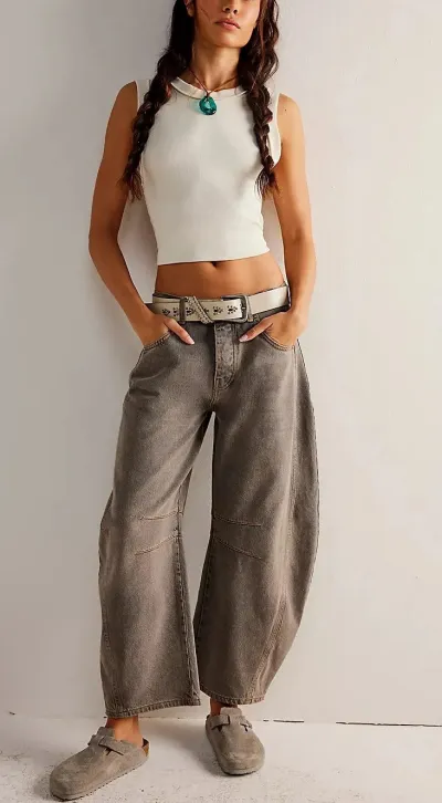 Women Casual Loose Micro-Type Jeans