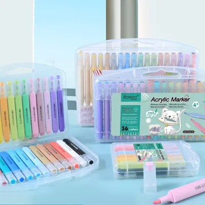 Acrylic Marker Washable Color Pen Soft Head Highlighter Stationery Pens